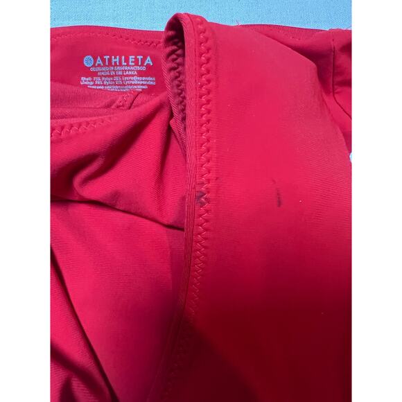 Athleta Bikini Wrap Reversible Bikini Top And Red High Waited Bottoms‎ Size XS - Picture 8 of 8